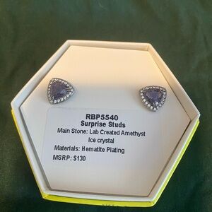 Bomb Party Amethyst Surprise Stud Earrings